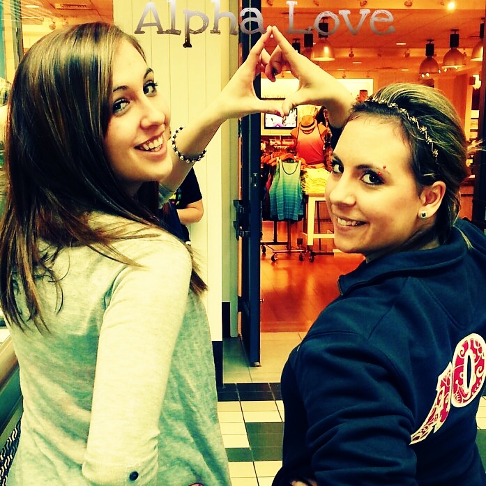 Me and Steph doing Alpha Love